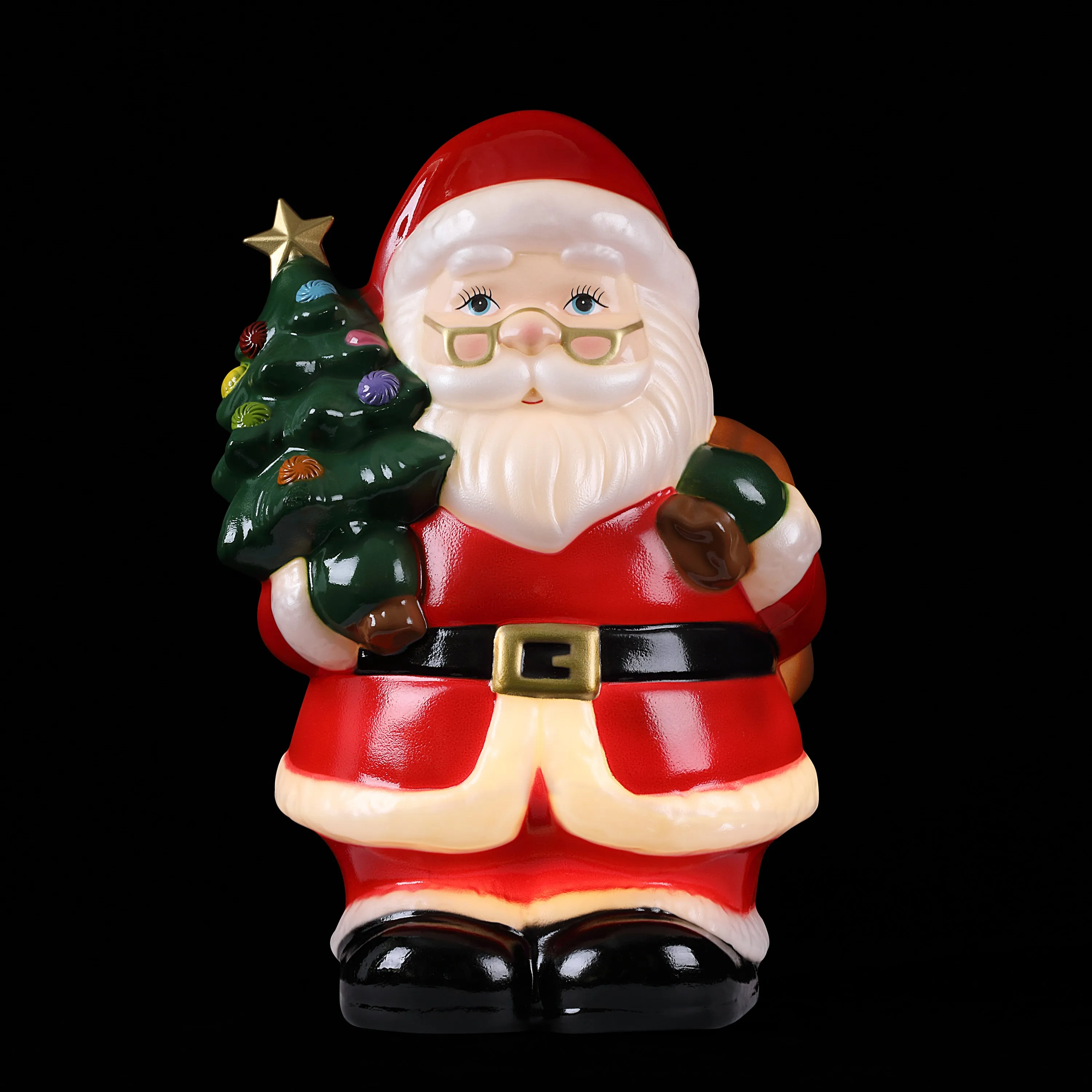 24 in. Lit Santa Blow Mold