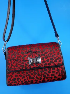 Atomic Purse in Red Leopard by Astro Bettie