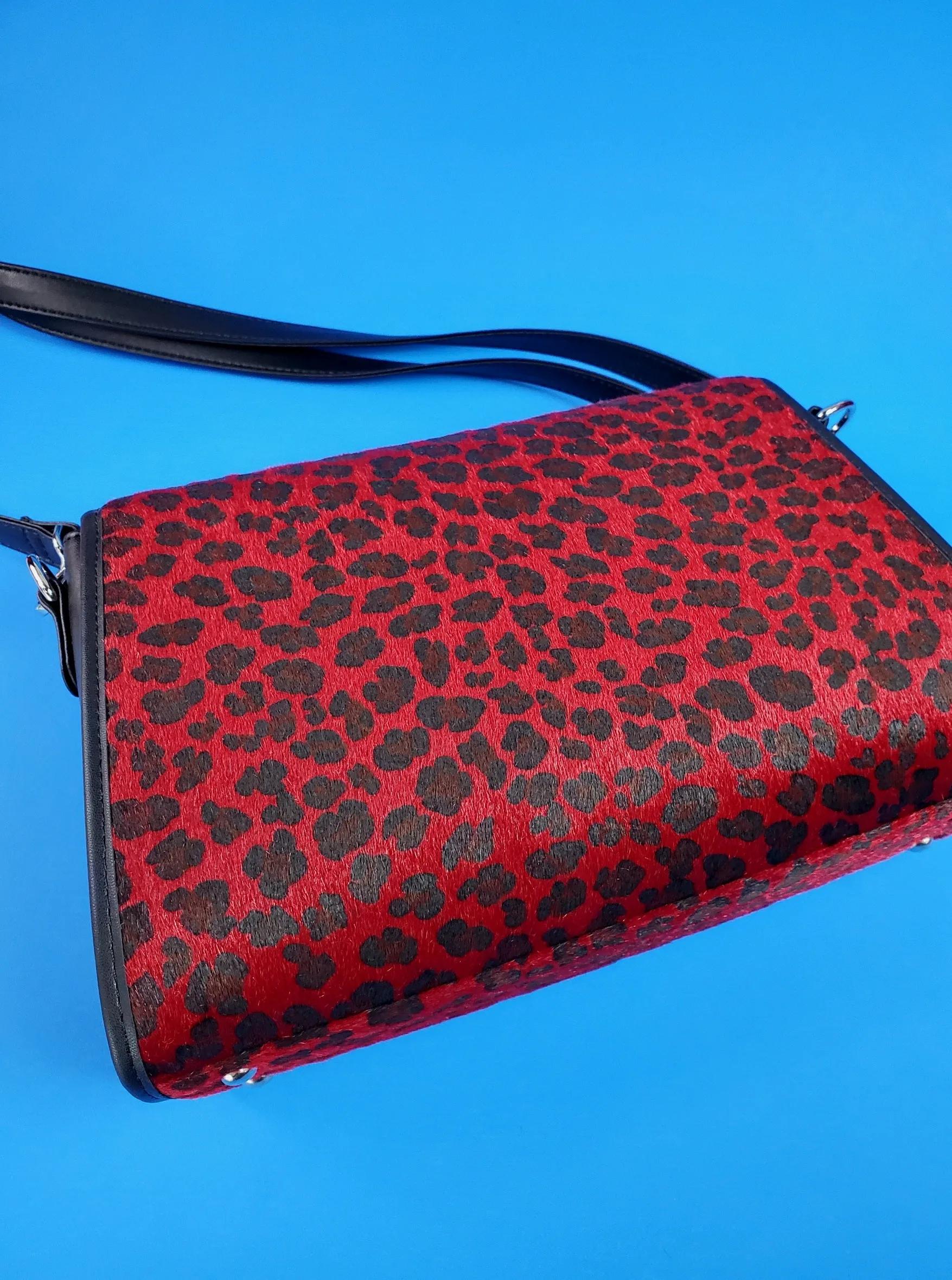 Atomic Purse in Red Leopard by Astro Bettie