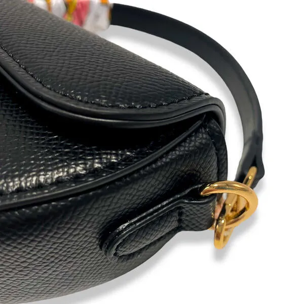 Black Saddle Purse