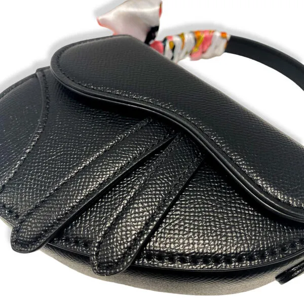 Black Saddle Purse