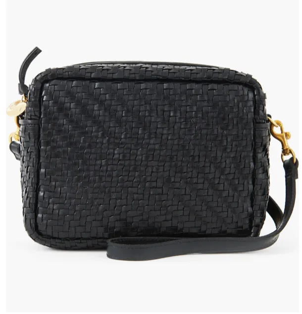 Black Woven Crossbody