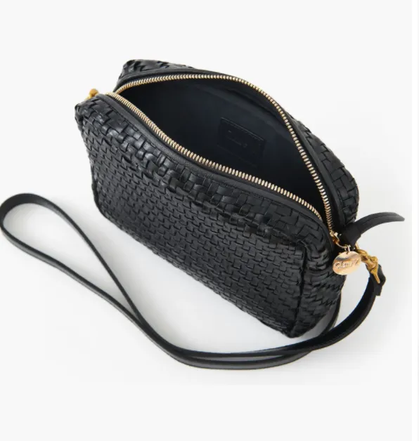 Black Woven Crossbody