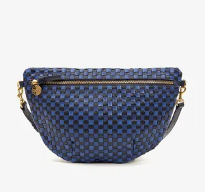 Blue Checker Woven Grande Fanny