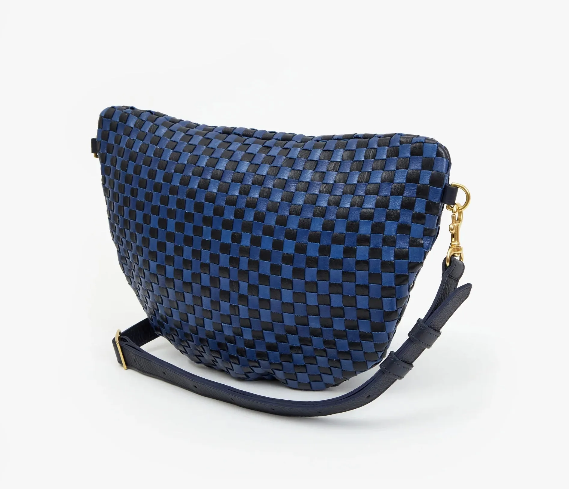 Blue Checker Woven Grande Fanny