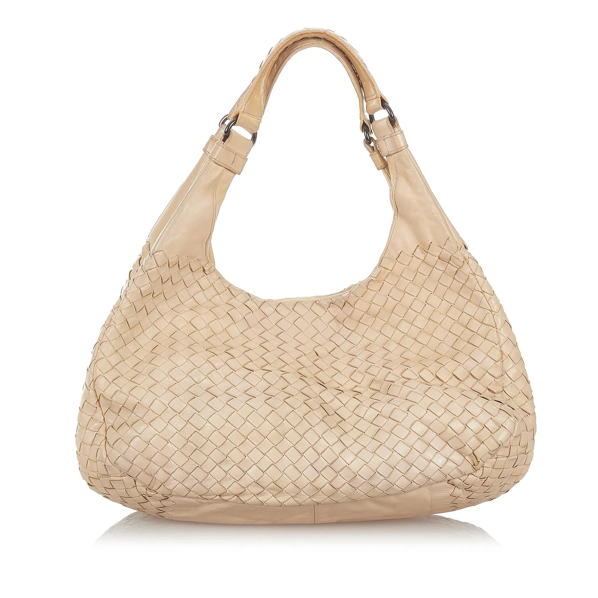 Bottega Veneta Intrecciato Campana Leather Hobo Bag (SHG-26810)