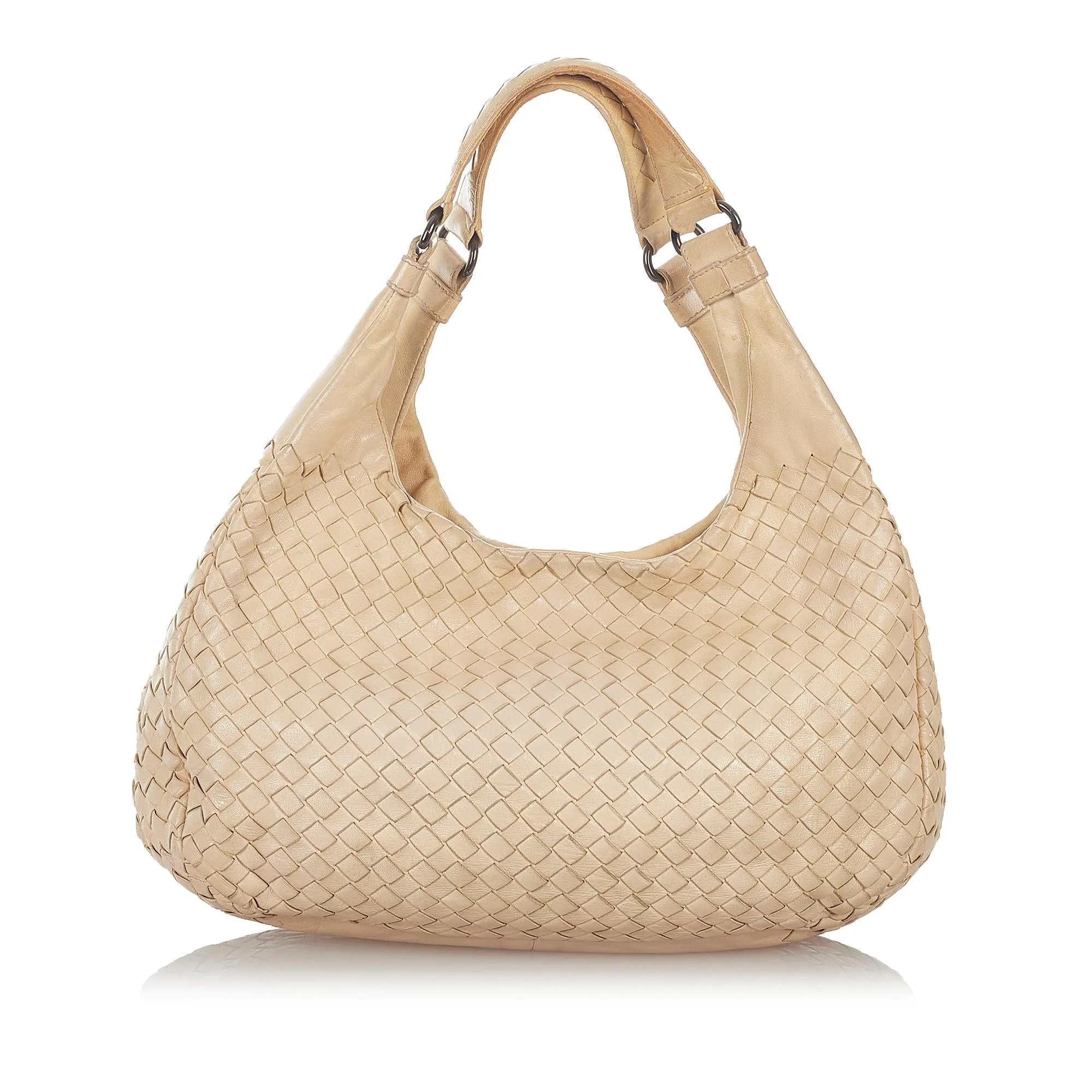 Bottega Veneta Intrecciato Campana Leather Hobo Bag (SHG-26810)