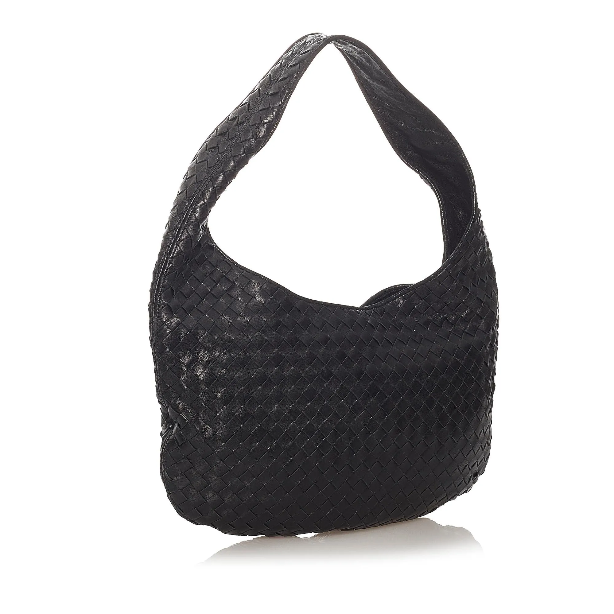 Bottega Veneta Intrecciato Leather Hobo Bag (SHG-27383)