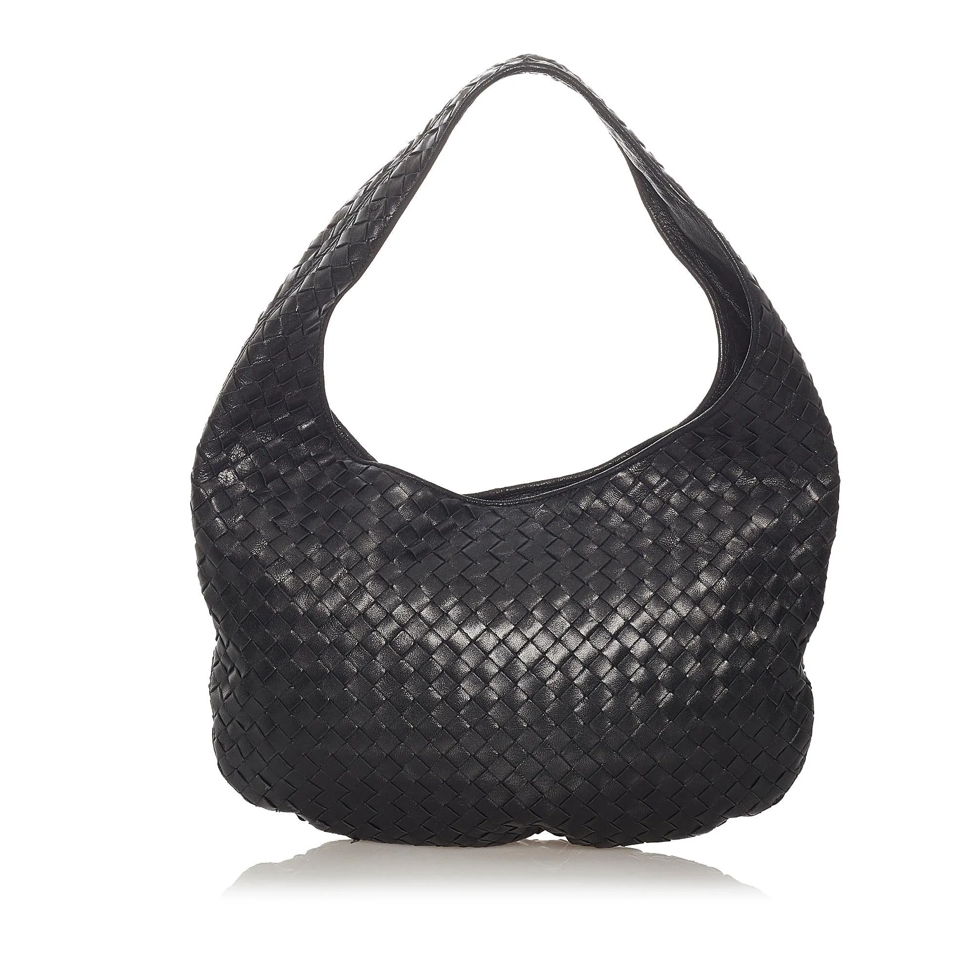 Bottega Veneta Intrecciato Leather Hobo Bag (SHG-27383)