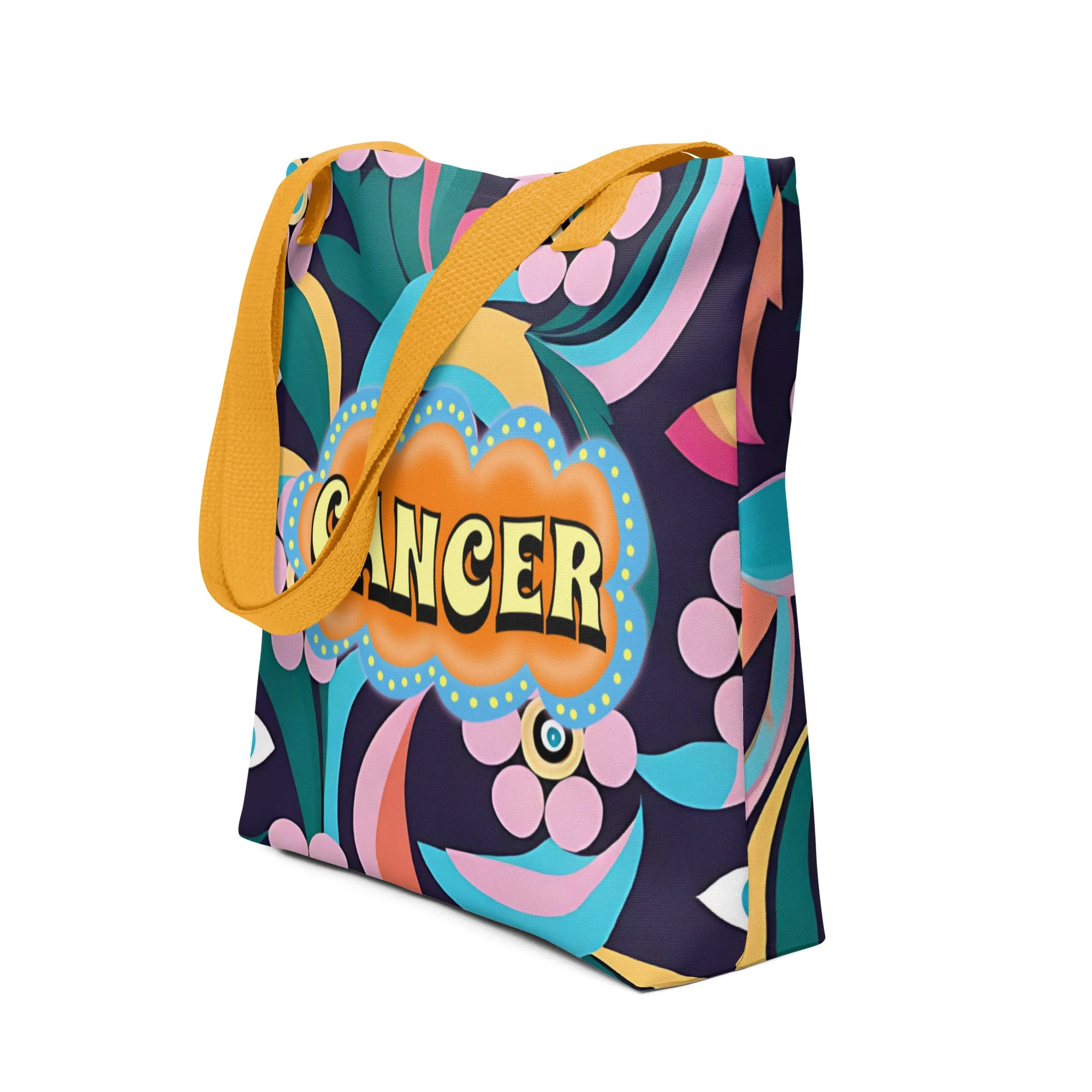 Cancer Zodiac Evil Eye Tote bag