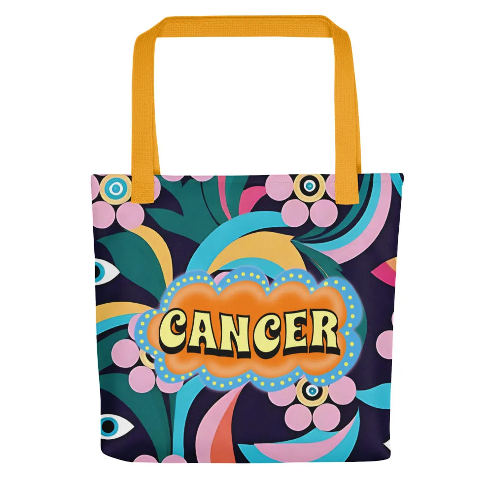 Cancer Zodiac Evil Eye Tote bag