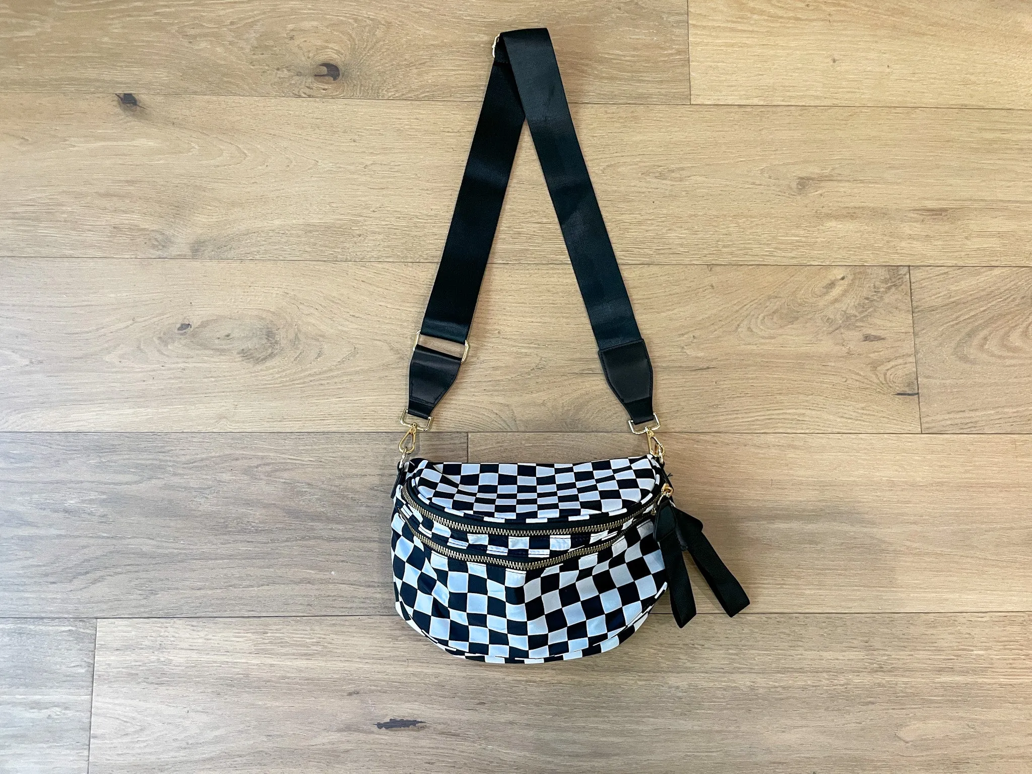 Checked Crossbody Bag