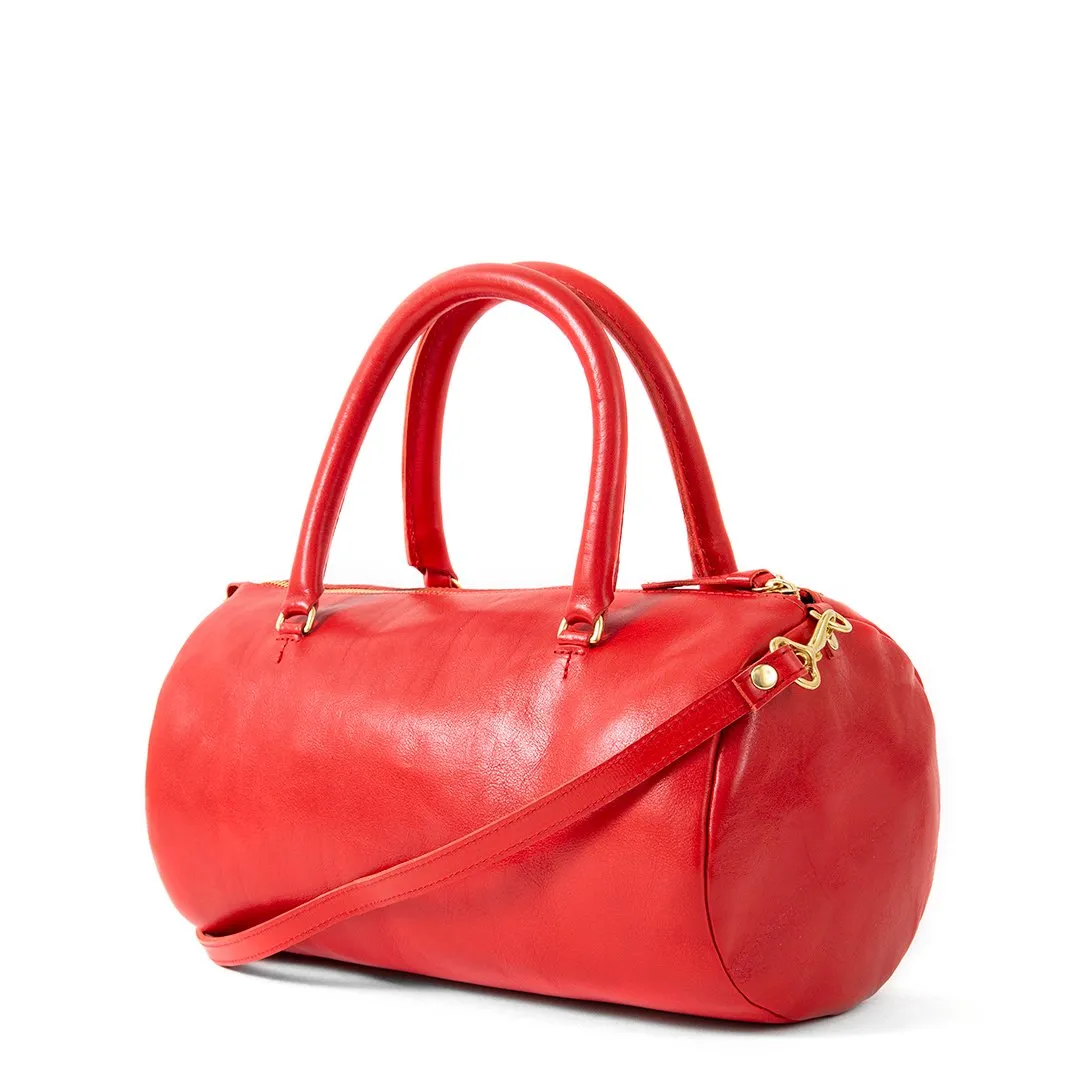 Cherry Red Top Handle Bag