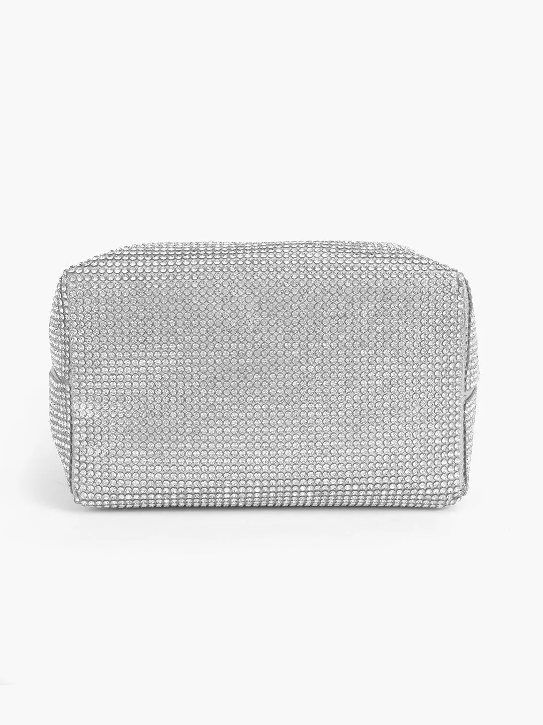 Embellished Handle Clutch Bag