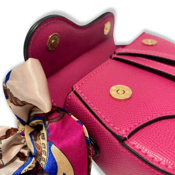 Fuchsia Saddle Purse