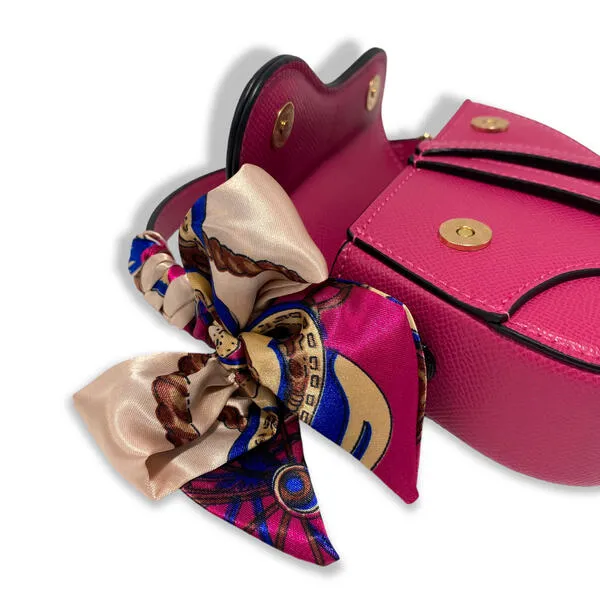 Fuchsia Saddle Purse