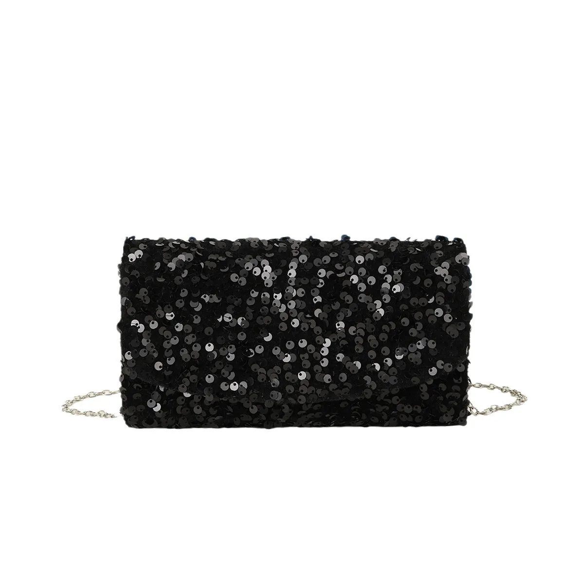 Glittering Sequins Chain Party Dinner Bag | Sparkling Evening Statement