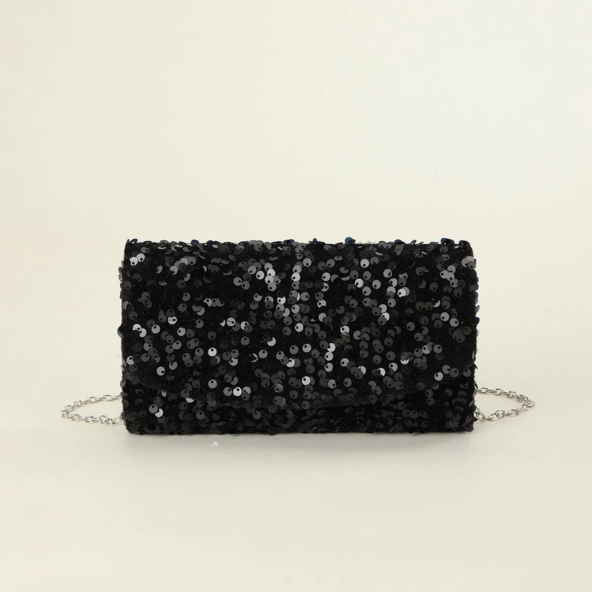 Glittering Sequins Chain Party Dinner Bag | Sparkling Evening Statement