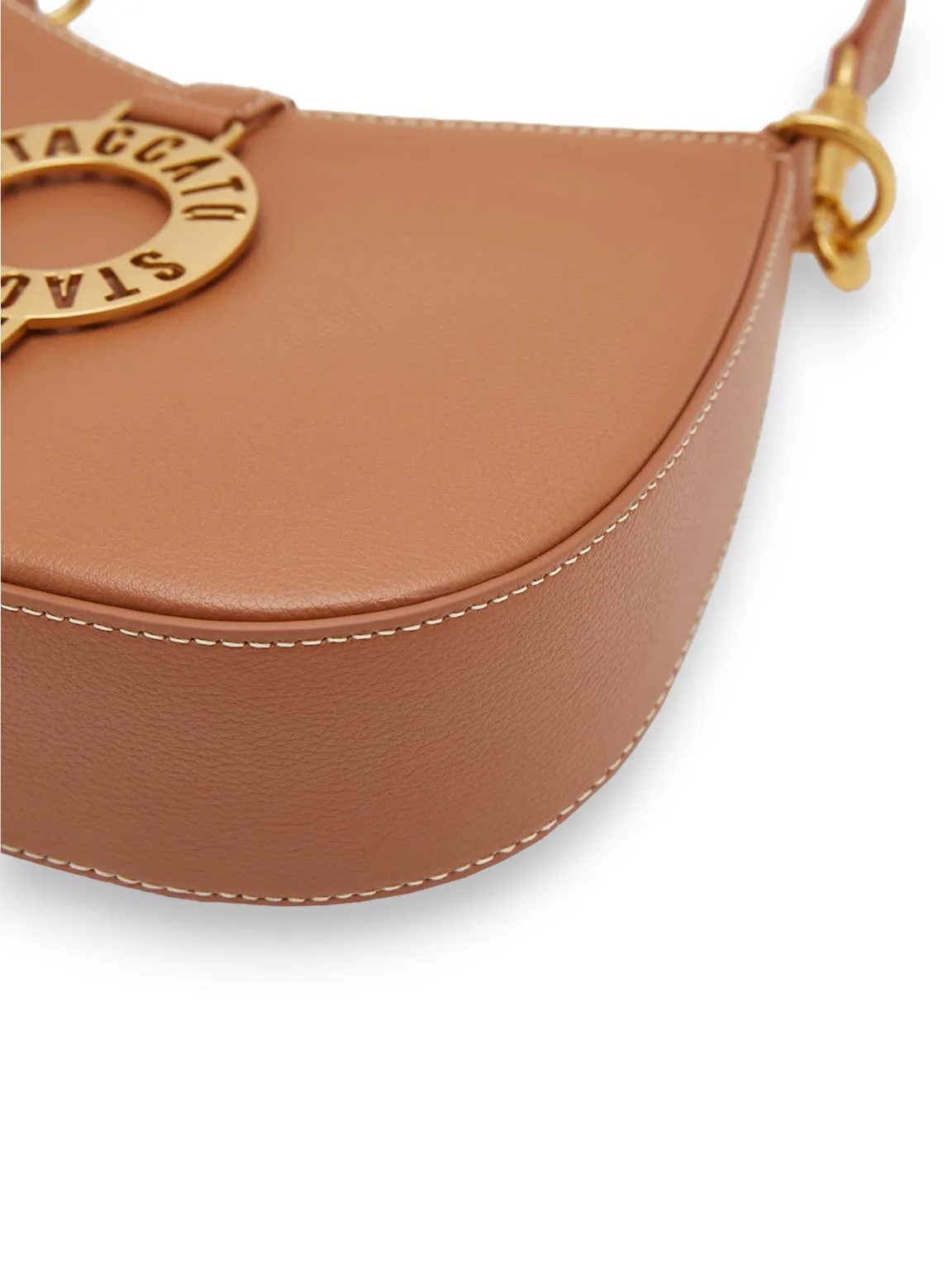 Gold-tone Logo Shoulder Bag