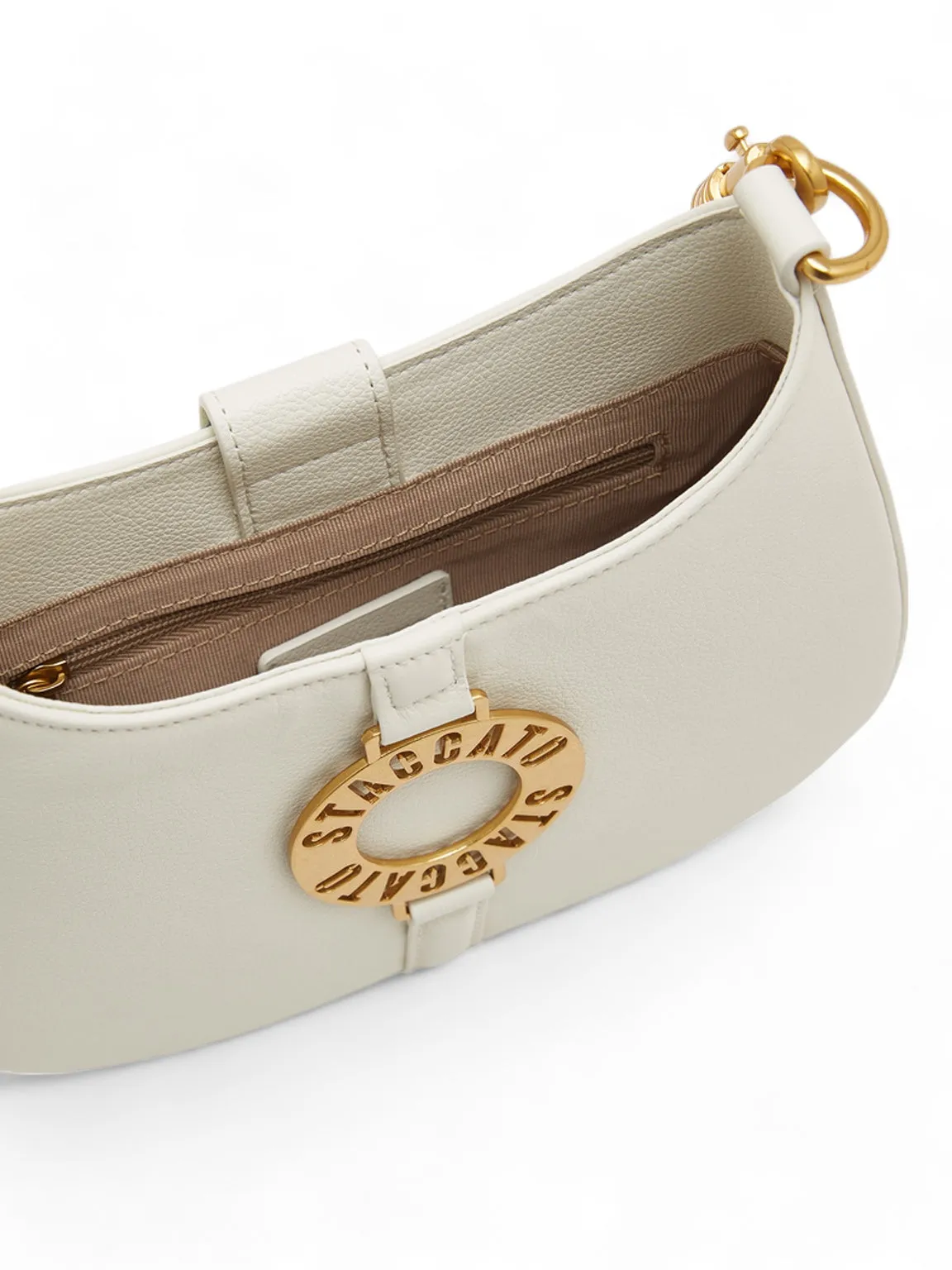 Gold-tone Logo Shoulder Bag