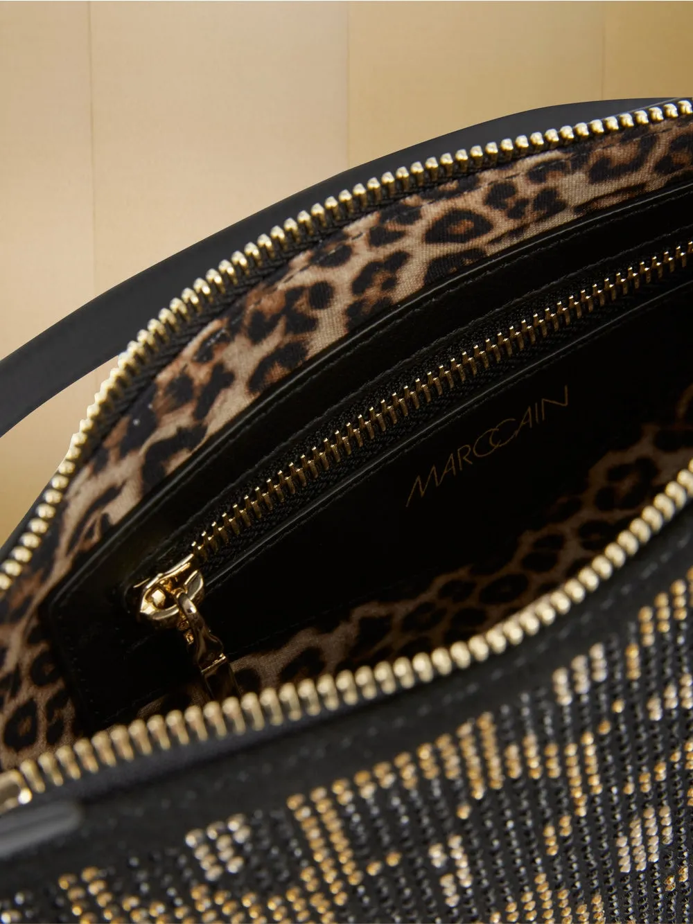 Granola Leopard Print Shoulder Bag