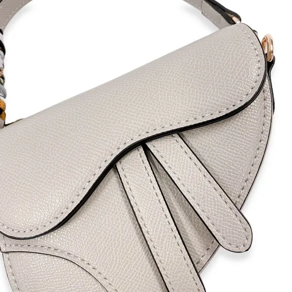 Grey Saddle Purse