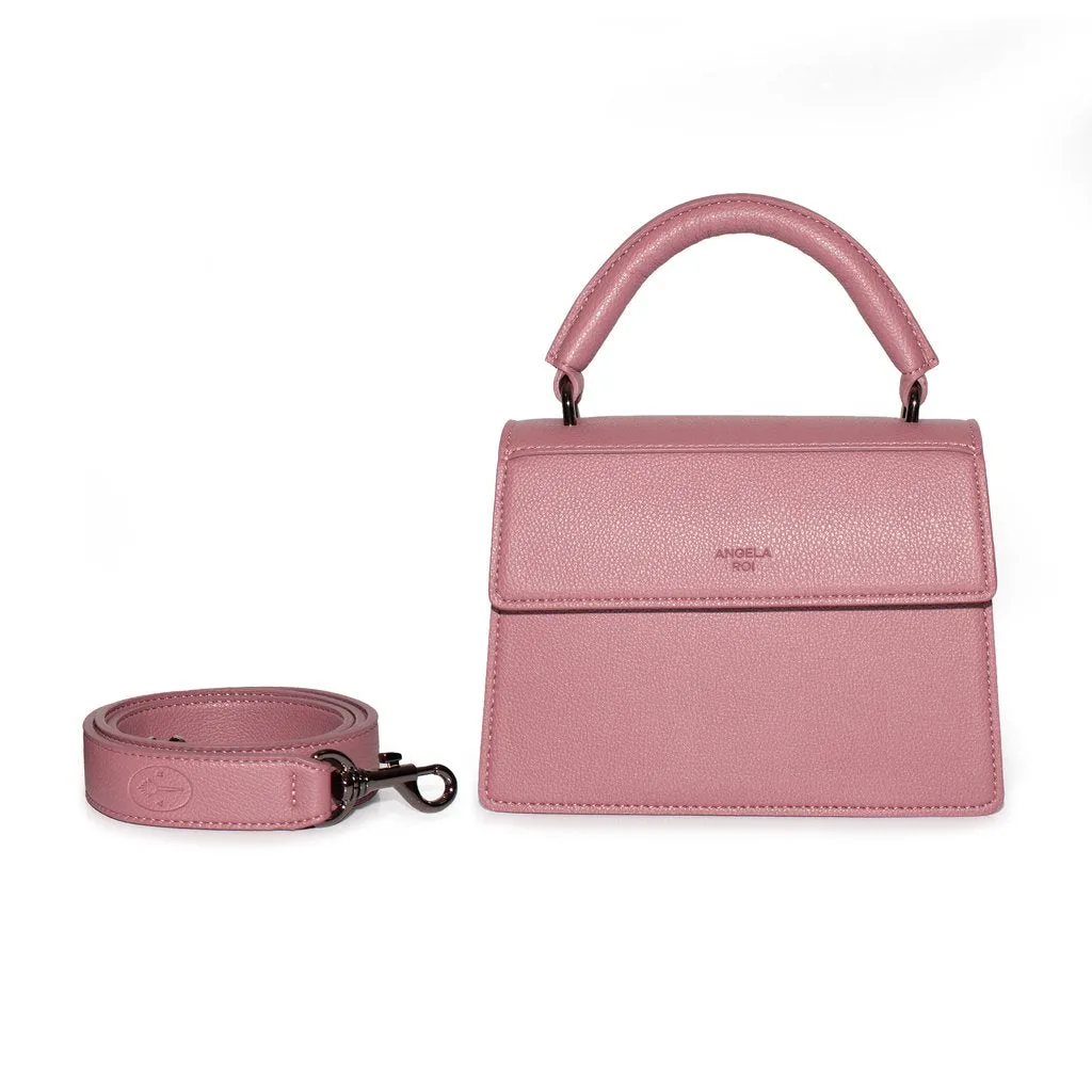 Hamilton Satchel Micro with Signet in Nude Pink