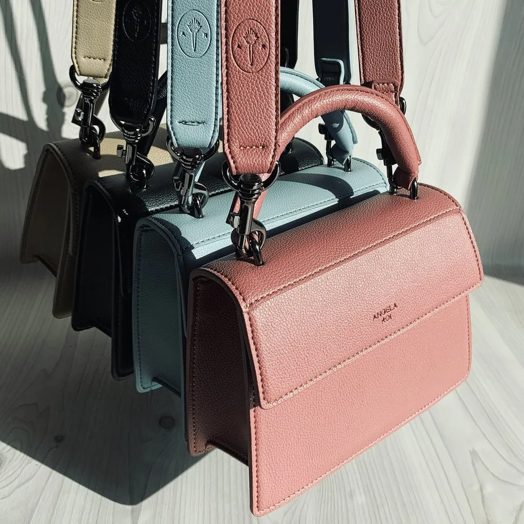 Hamilton Satchel Micro with Signet in Nude Pink