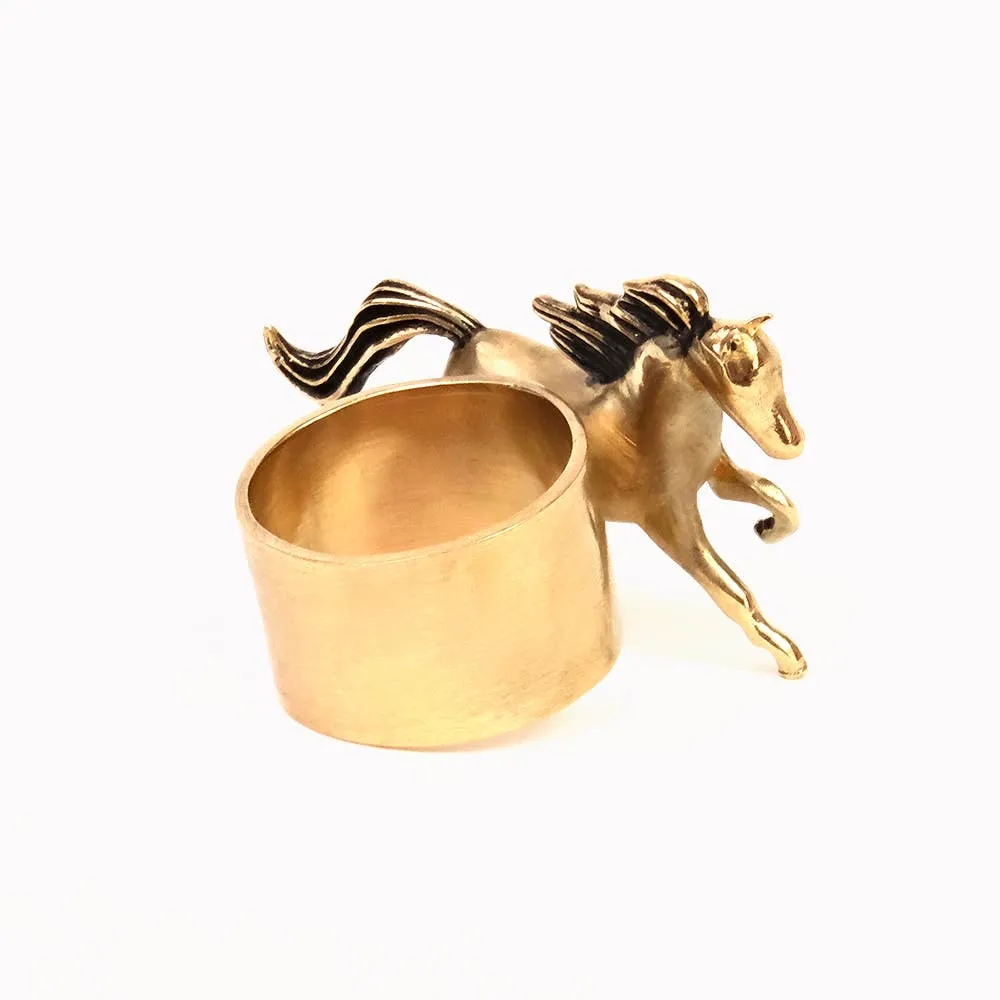 Horse Brass Bandana Slide Ring by Handker