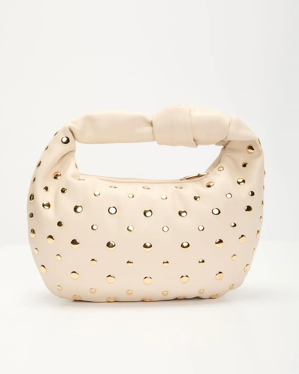 Jetta Knotted Top Handle Studded Bag