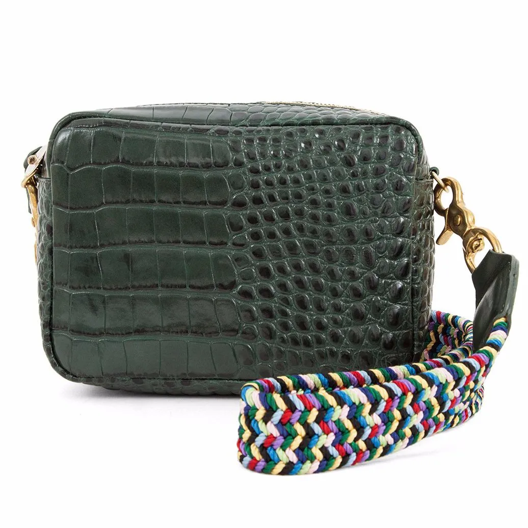 Loden Croco Clutch