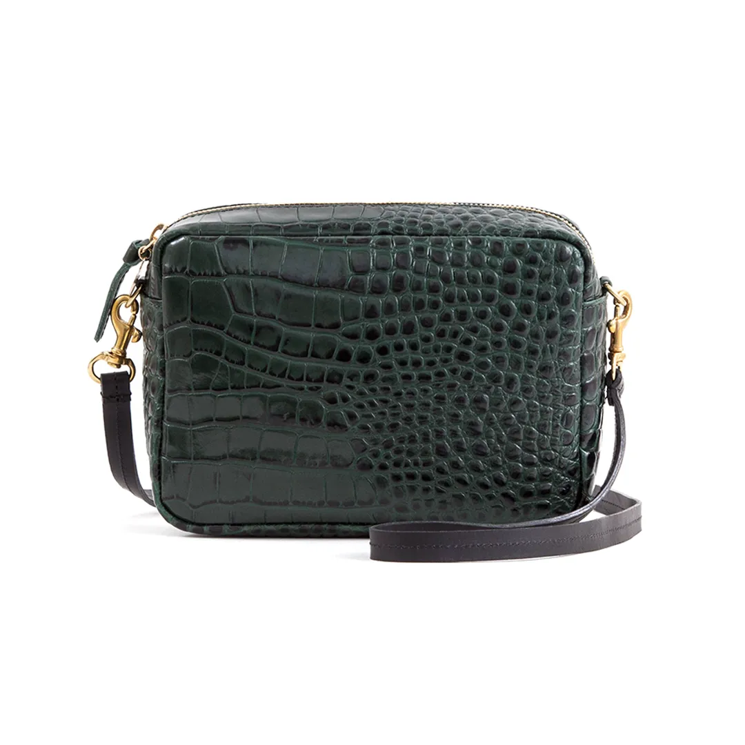 Loden Croco Clutch