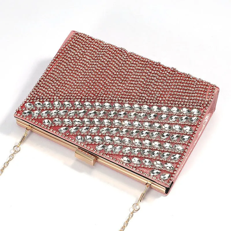 Luxy Moon Ladies Tassel Rhinestone Evening Clutch Bag