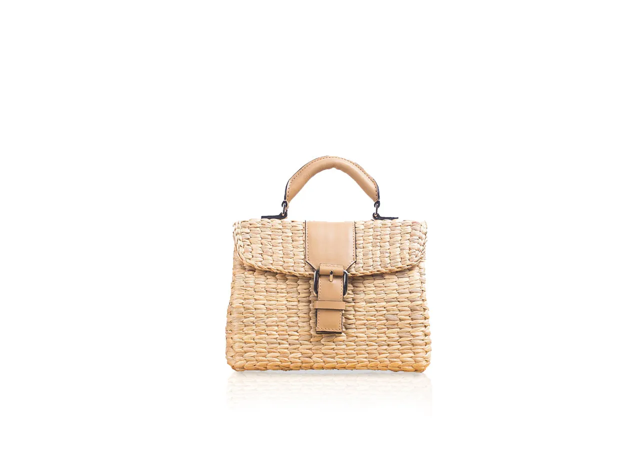 MINI VIPHA WICKER BAG (Nude)