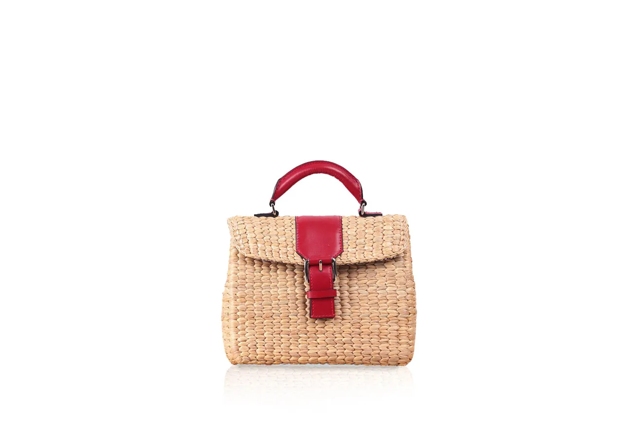 MINI VIPHA WICKER BAG (Red)