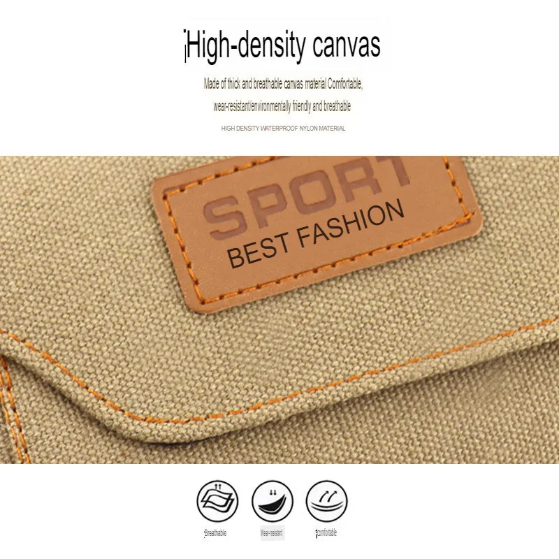 Mobile Phone Waist Bag Men's Belt Mobile Phone Case Belt Waist Bag Multi-Functional Canvas Mobile Phone Bag Hanging Bag