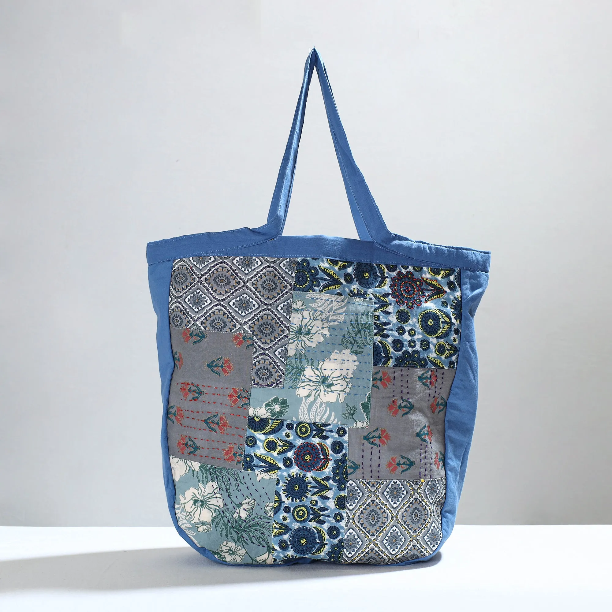 Multicolor - Jugaad patchwork Handmade Tote Bag 02