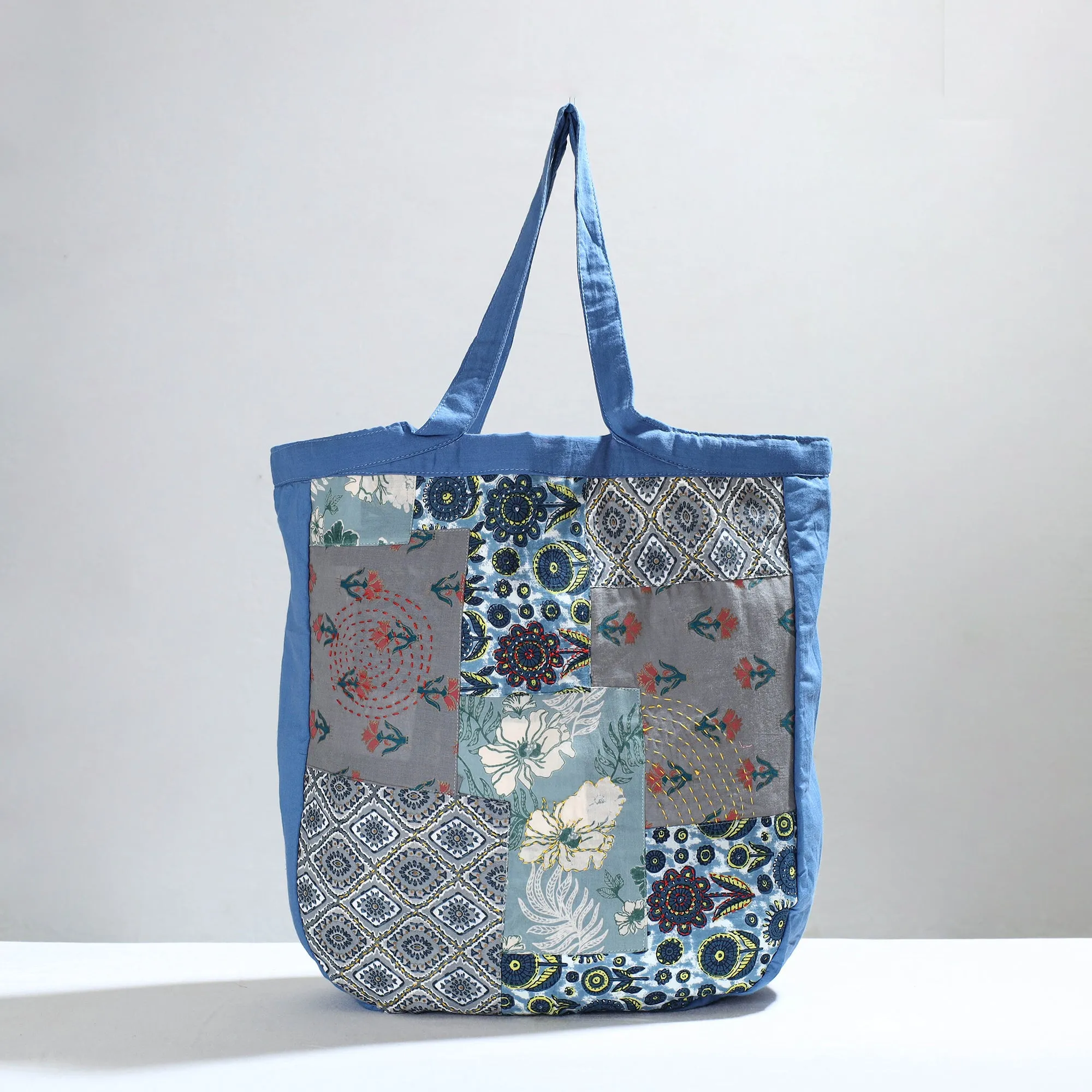 Multicolor - Jugaad patchwork Handmade Tote Bag 02