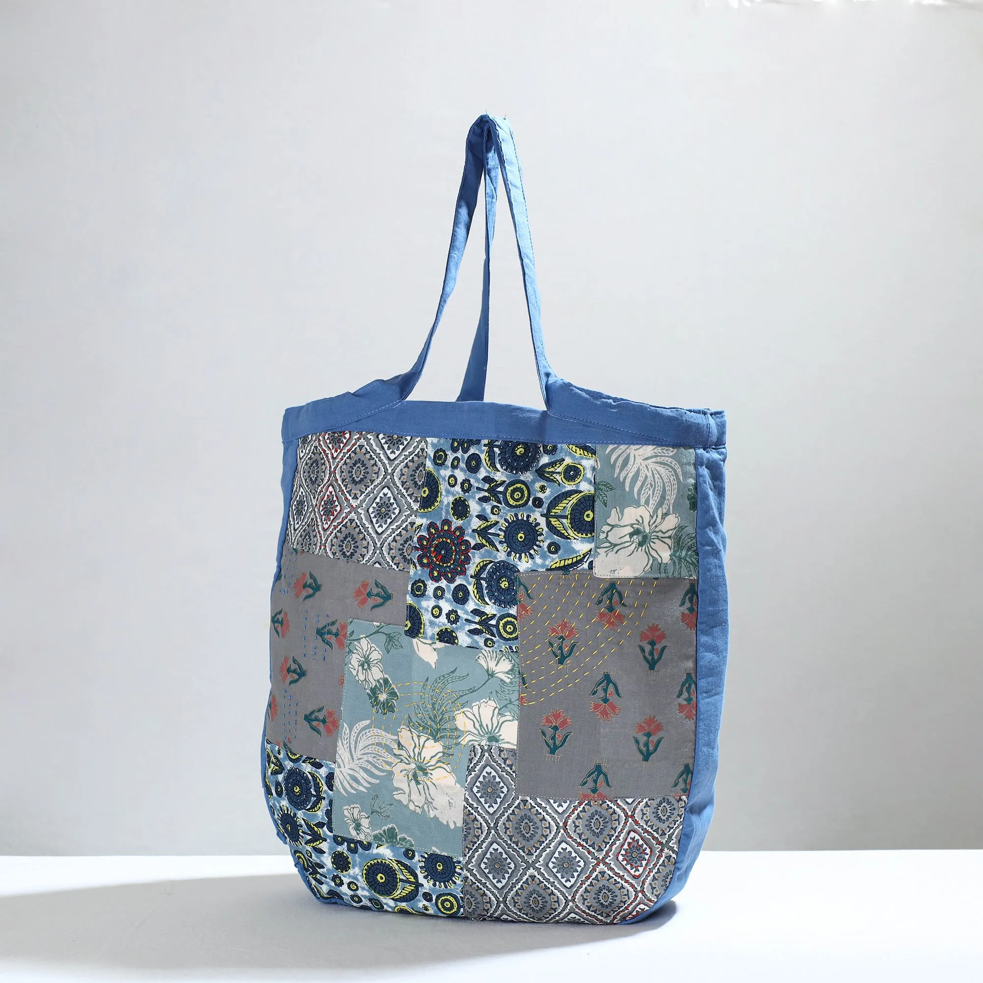 Multicolor - Jugaad patchwork Handmade Tote Bag 09