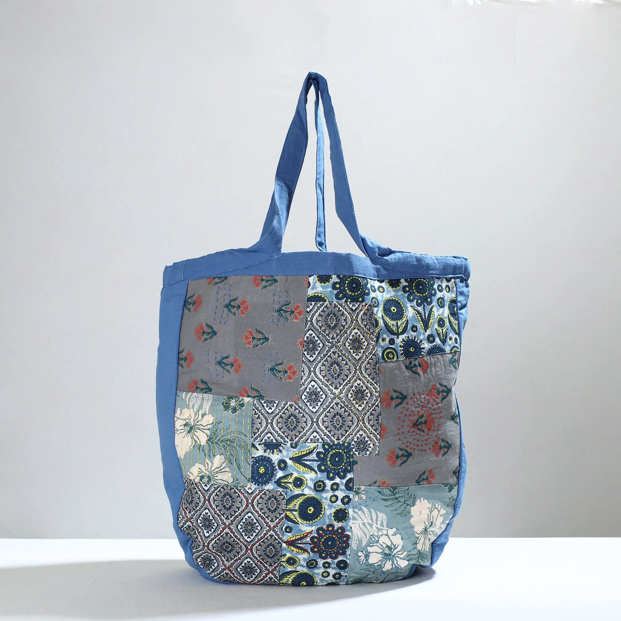 Multicolor - Jugaad patchwork Handmade Tote Bag 09