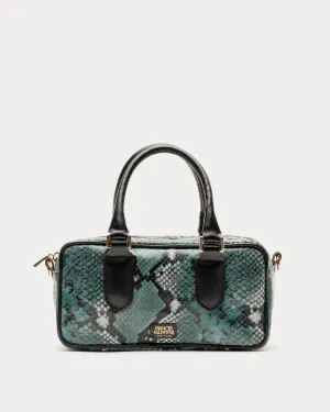 Paulie Snake Print Box Bag