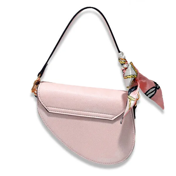 Pink Saddle Purse