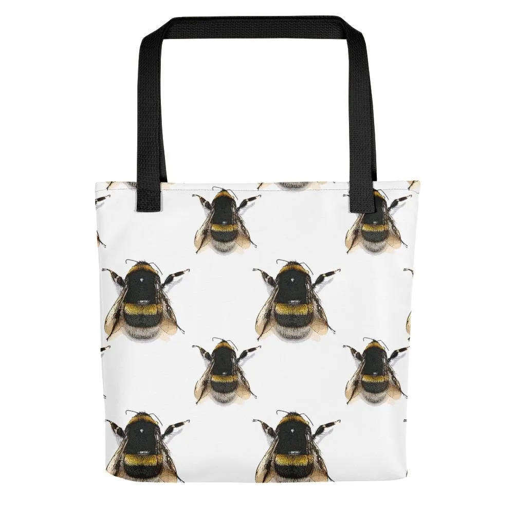 Polka Filterd Bees Tote Bag