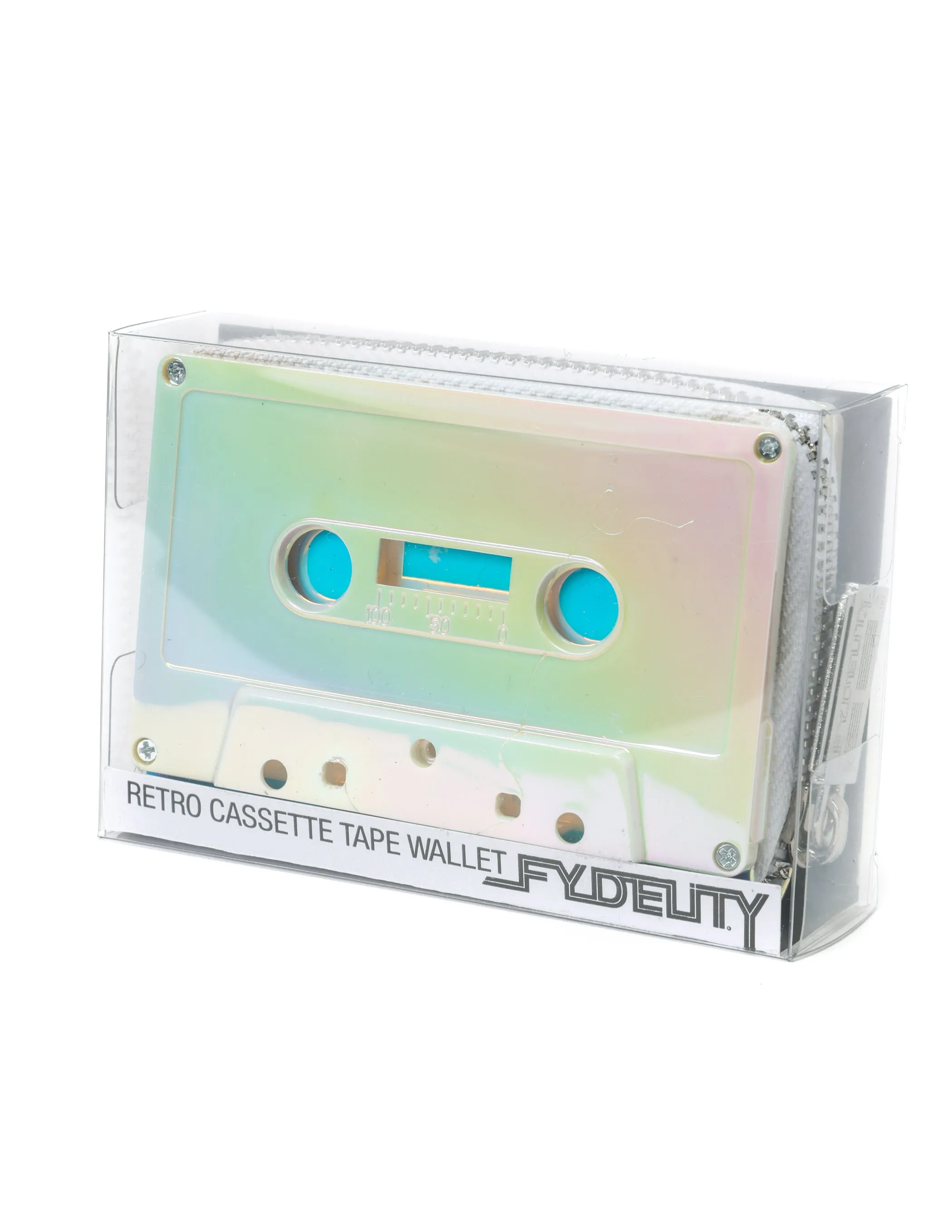 Retro Cassette Wallet | Electro White