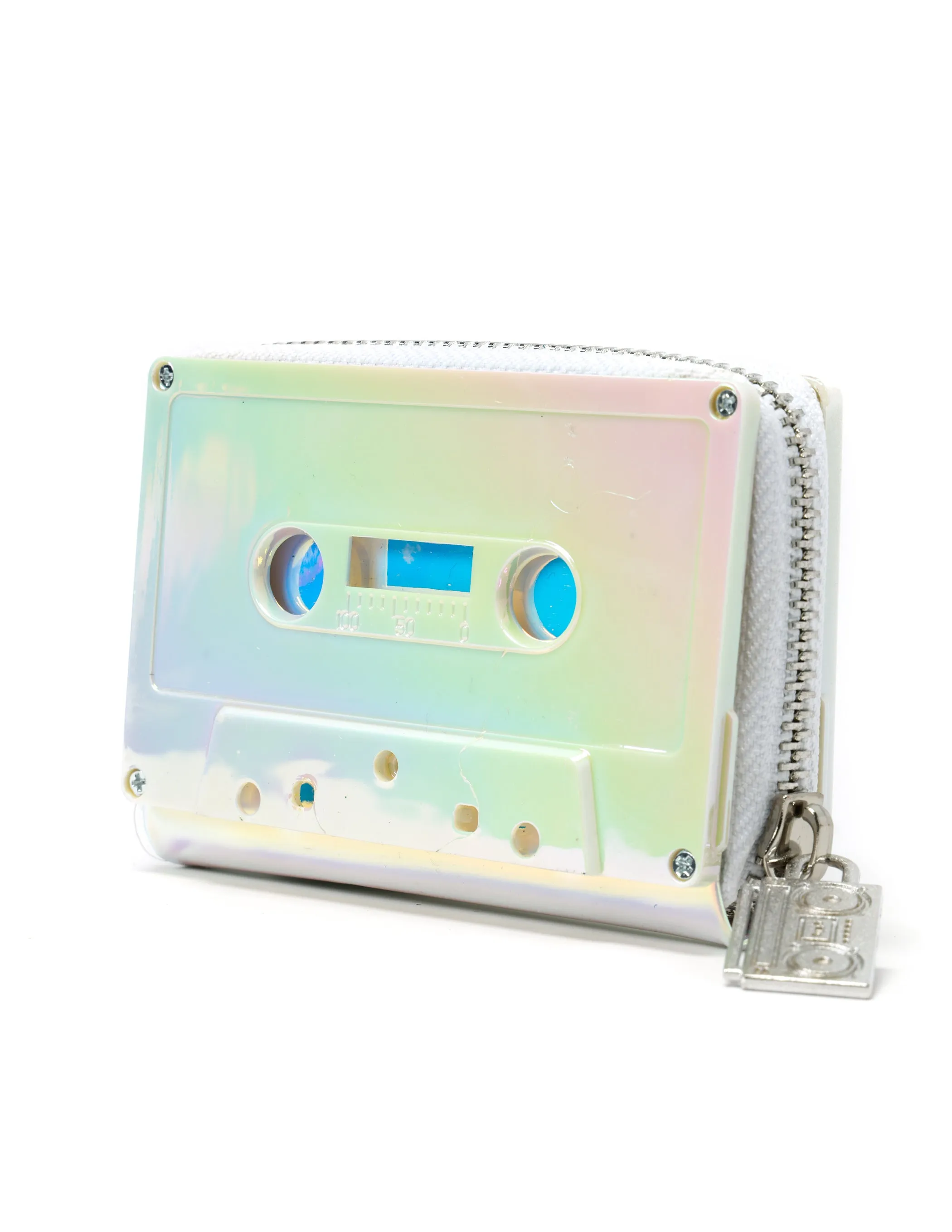 Retro Cassette Wallet | Electro White