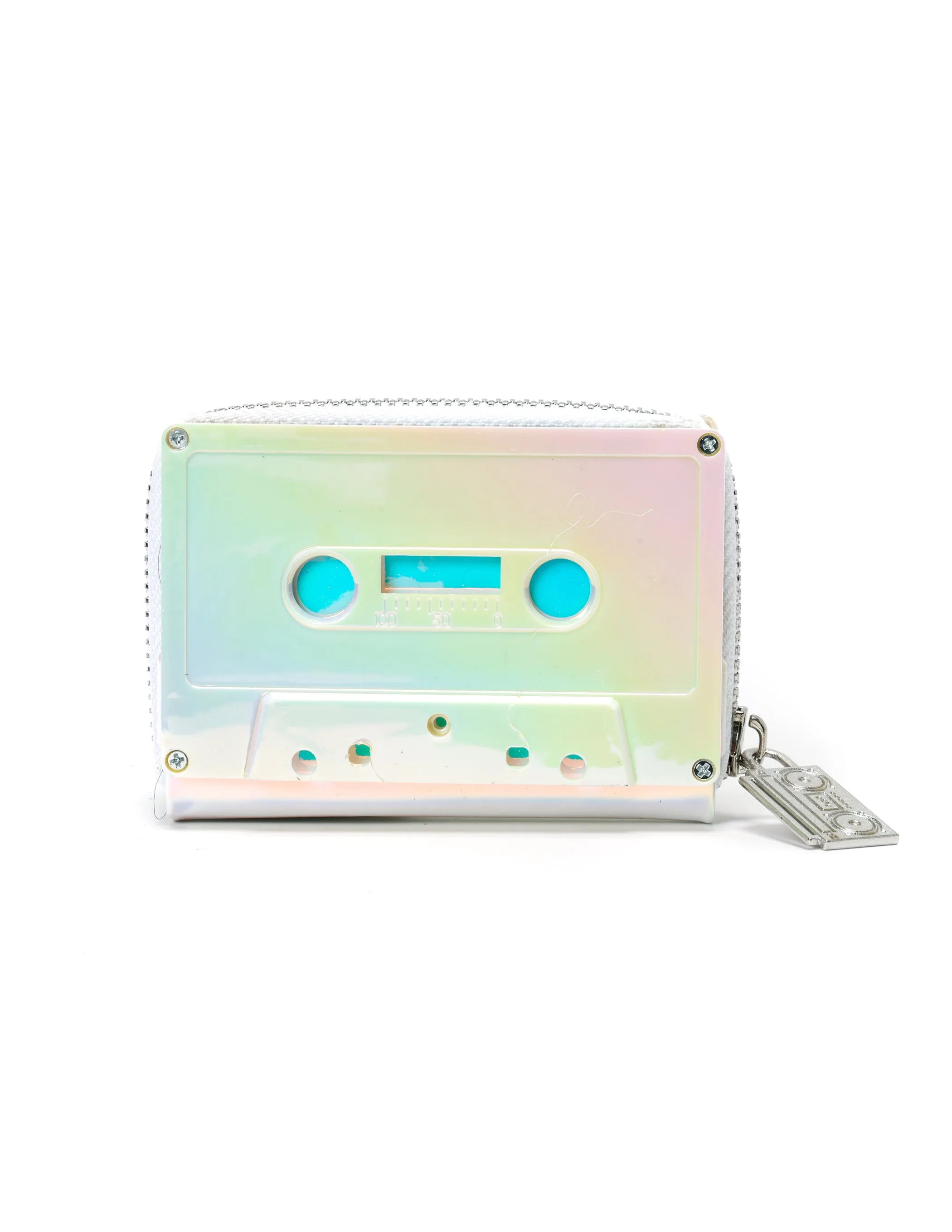 Retro Cassette Wallet | Electro White