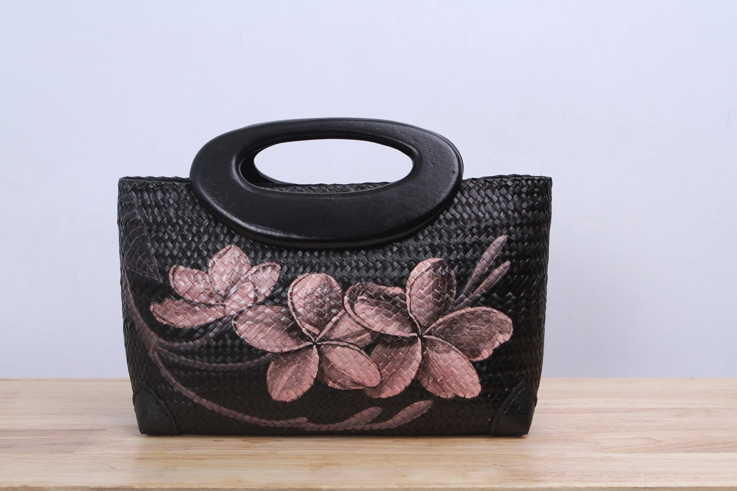 Shappybag - Plumeria Seagrass Wicker handbag