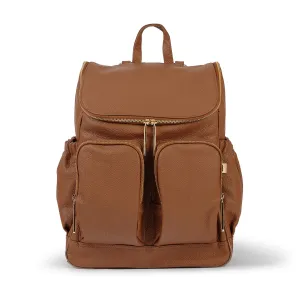 Signature Nappy Backpack - Terracotta Genuine Leather