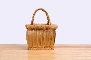 Sil Thin Chao Pha Ya - Natural straw wicker handbag