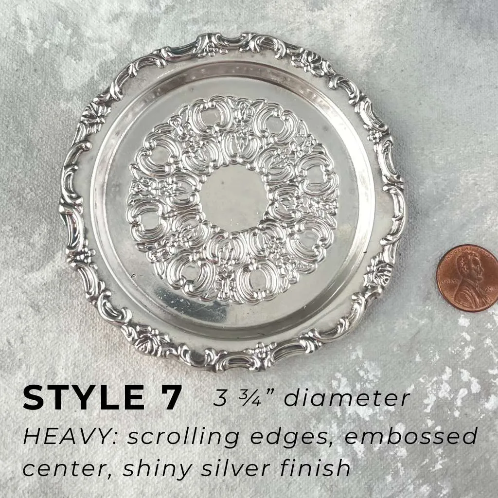 Silver Vintage Ring Dishes for Flat Lays